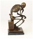 skelet , DENKER , brons - 4 - Thumbnail