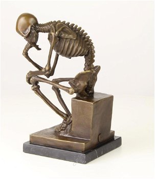 skelet , DENKER , brons - 5