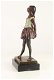 Een bronzen sculptuur van een danseresje , danseres - 4 - Thumbnail