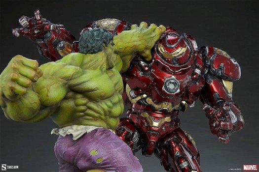 Sideshow Hulk vs Hulkbuster maquette - 5