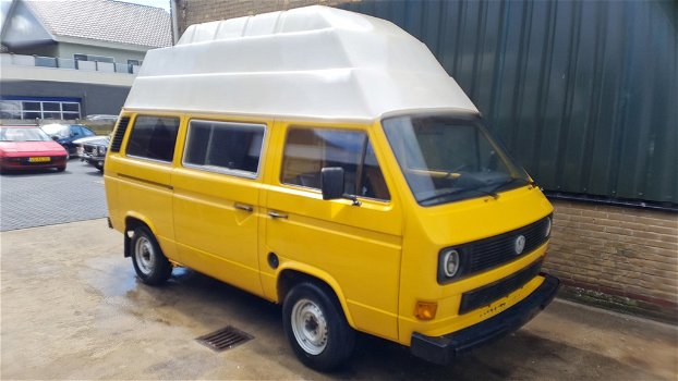 vw transporter 1.6 td camper hoog dak bj1986 harde koets eerste lak met werk zo mee nemen - 0