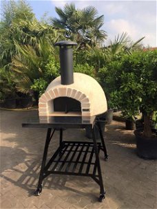 Houtgestookte pizzaoven AMALFI model REAL BRICK