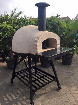 Houtgestookte pizzaoven AMALFI model REAL BRICK - 2