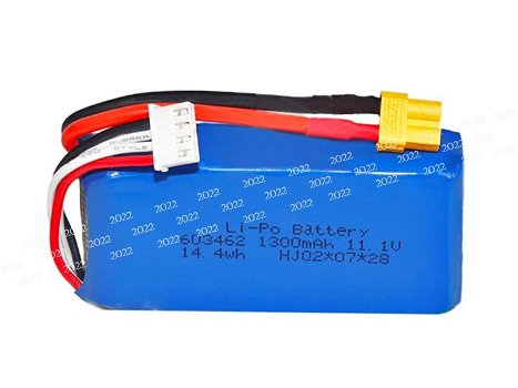 New Battery Li-Polymer Batteries HONGJIE 11.1V 1300mAh/14.4WH - 0