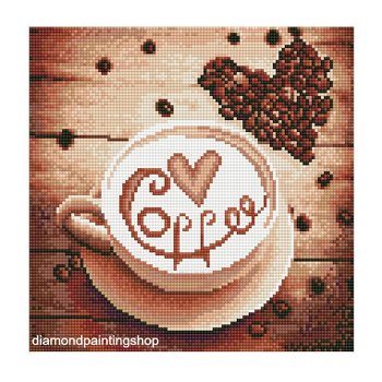 OPRUIMING FULL diamond painting coffee Xl - 0