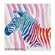 OPRUIMING FULL diamond painting colorful zebra Xl - 0 - Thumbnail