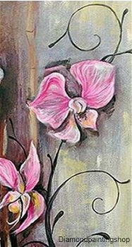 OPRUIMING FULL diamond painting orchid (SQUARE) - 0