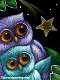 OPRUIMING FULL diamond painting owls star (SQUARE) - 0 - Thumbnail