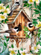 OPRUIMING FULL diamond painting birds with house - 0 - Thumbnail