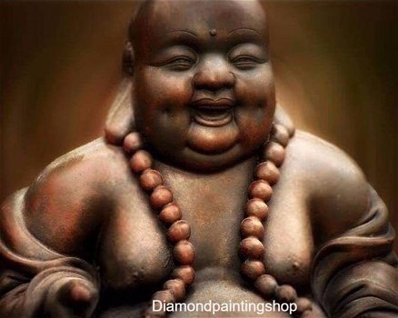 OPRUIMING FULL diamond painting laughing buddha (SQUARE) - 0