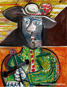 OPRUIMING FULL diamond painting Picasso Matador (SQUARE)