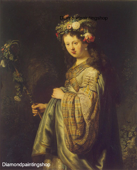 OPRUIMING FULL diamond painting Rembrandt Flora (SQUARE) - 0