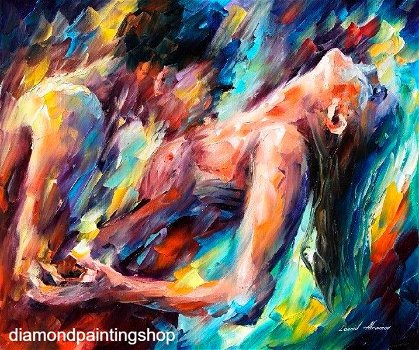 OPRUIMING FULL diamond painting abstract lovers XL - 0