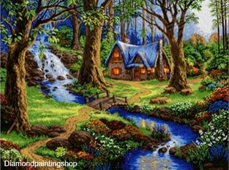 OPRUIMING FULL diamond painting landscape XXL - 0