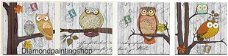 OPRUIMING FULL diamond painting 4-LUIK modern owls