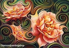 OPRUIMING FULL diamond painting elegant roses XL