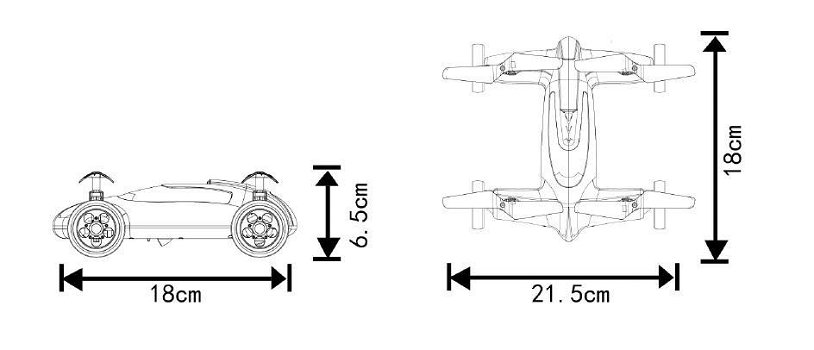 RC drone auto racer Syma X9 2.4GHZ RTR - 1