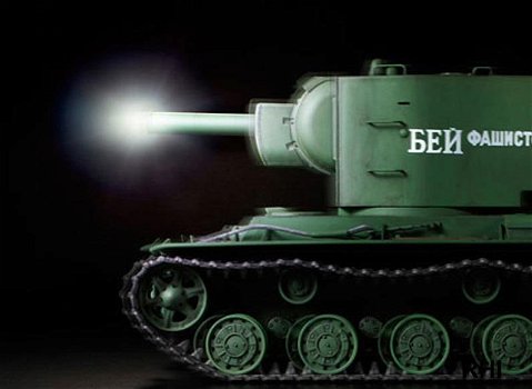 RC tank Tamiya 56030 bouwpakket Russian Heavy Tank KV-2 Full Option Kit 1:16 - 1