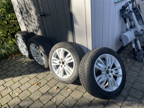 4x winterband TS 850 Continental Wintercontact 205/55 R16 incl lm velg met druksensors - 5