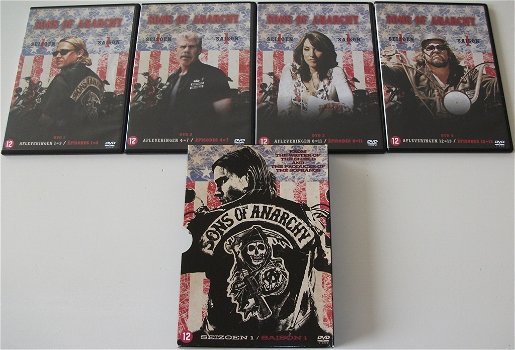 Dvd *** SONS OF ANARCHY *** 4-DVD Boxset Seizoen 1 - 4