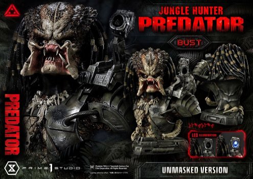 Prime 1 Studio Predator Jungle Hunter Unmasked Bust PBPR-02 - 1