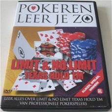 Dvd *** POKEREN LEER JE ZO *** Limit & No Limit Texas Hold 'Em