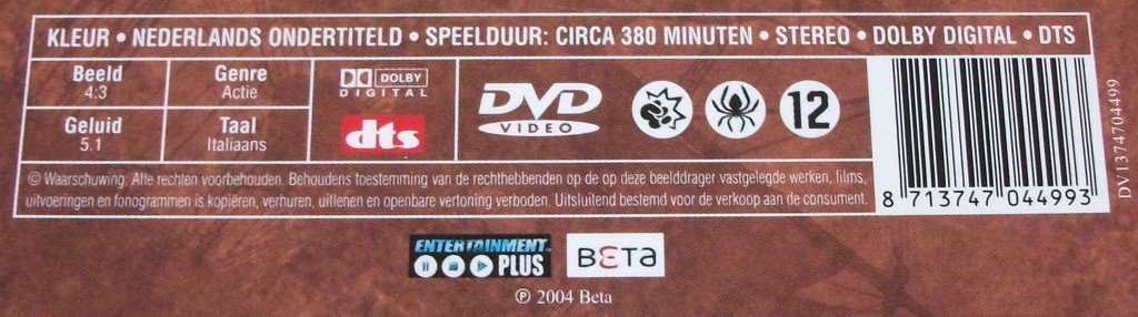 Dvd *** PIRATES *** 4-DVD Boxset Collector's Editie Mini-Serie - 2