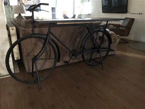 fiets als tafel , fiets console - 5