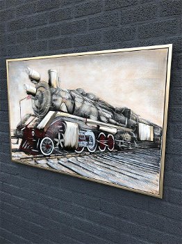 trein , 3 d , schilderij - 3