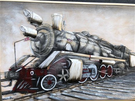 trein , 3 d , schilderij - 4