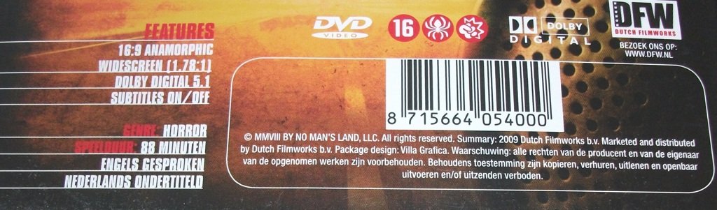 Dvd *** NO MAN'S LAND *** The Rise of Reeker - 2