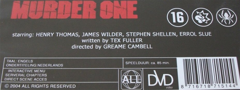 Dvd *** MURDER ONE *** - 2