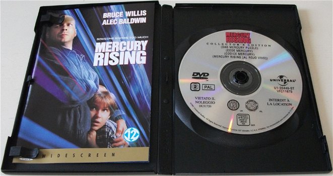 Dvd *** MERCURY RISING *** Collector's Edition - 3