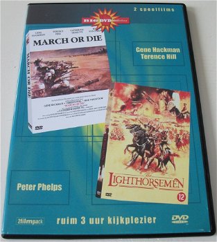 Dvd *** MARCH OR DIE & THE LIGHTHORSEMEN *** 2-Filmpack - 0