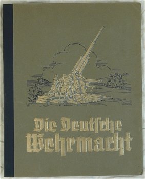 Plaatjes Verzamel Album / Cigarettenbilder Album, Die Deutsche Wehrmacht, met doos, 1936.(Nr.4) - 0
