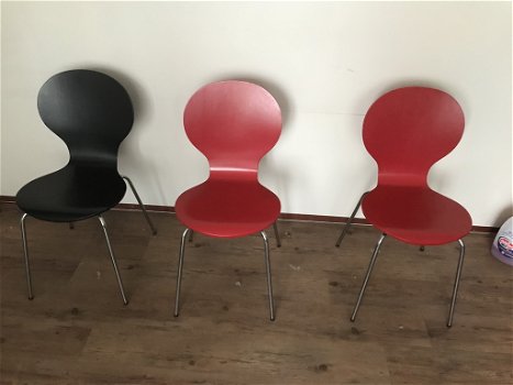 3 houten stoelen - 0