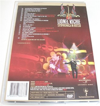 Dvd *** LIONEL RICHIE *** Symphonica In Rosso - 1