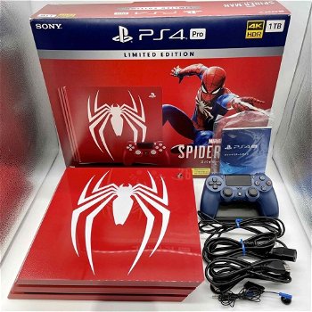 Gloednieuwe PS4 Sony PlayStation 4 Pro 1TB Marvel Spider-Man Limited Edition - 0