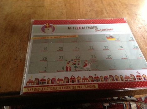 Aftelkalender , spannend tot Sinterklaas - tel de dagen tot aan sinterklaasavond af. - 0