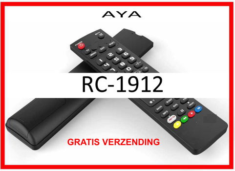 Vervangende afstandsbediening voor de RC-1912 van AYA. - 0