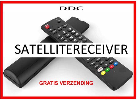 Vervangende afstandsbediening voor de SATELLITERECEIVER van DDC. - 0