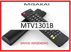 Vervangende afstandsbediening voor de MTV1301B van MISAKAI.