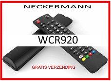 Vervangende afstandsbediening voor de WCR920 van NECKERMANN.