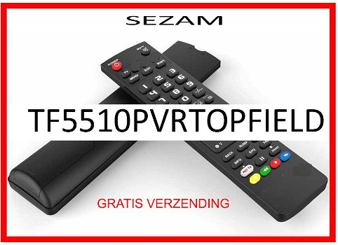 Vervangende afstandsbediening voor de TF5510PVRTOPFIELD van SEZAM. - 0