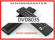 Vervangende afstandsbediening voor de DVD8035 van SOUNDMASTER.