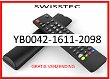 Vervangende afstandsbediening voor de YB0042-1611-2098 van SWISSTEC. - 0 - Thumbnail