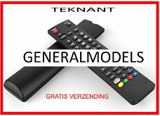 Vervangende afstandsbediening voor de GENERALMODELS van TEKNANT.