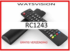 Vervangende afstandsbediening voor de RC1243 van WATSVISION.