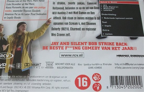 Dvd *** JAY AND SILENT BOB STRIKE BACK *** - 2