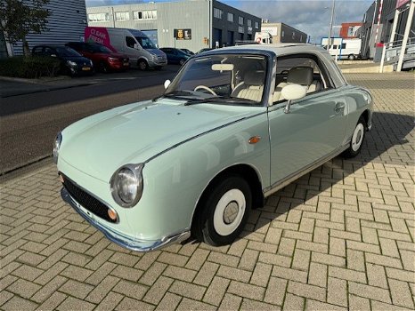 Hele mooie Nissan Figaro in Pale Aqua met nieuwe motor! - 1